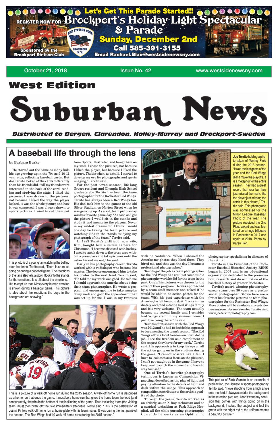 Suburban News West Edition October 21 2018 By Westside News Inc Issuu