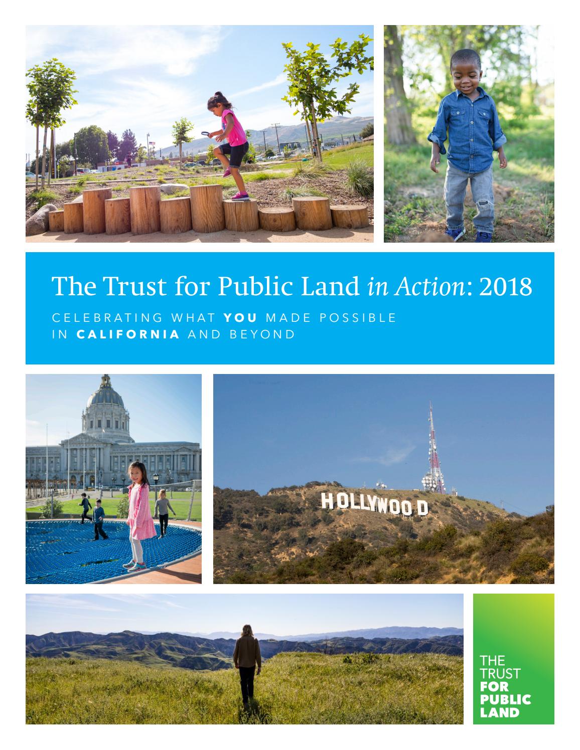 CALIFORNIA The Trust for Public Land in Action 2018 by Trust for