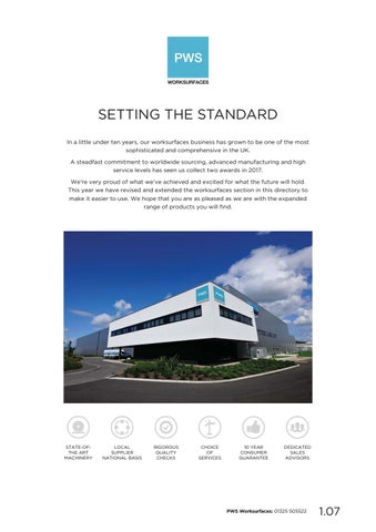 PWS Distributors Ltd 家具目录 · PWS Worksurface 2018 第 9 页