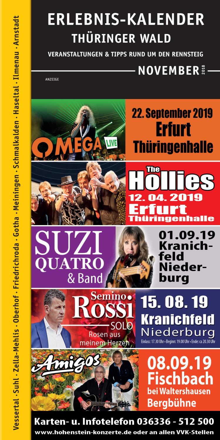 Erlebnis-Kalender Thüringer Wald November 2018 by TiPs - Issuu