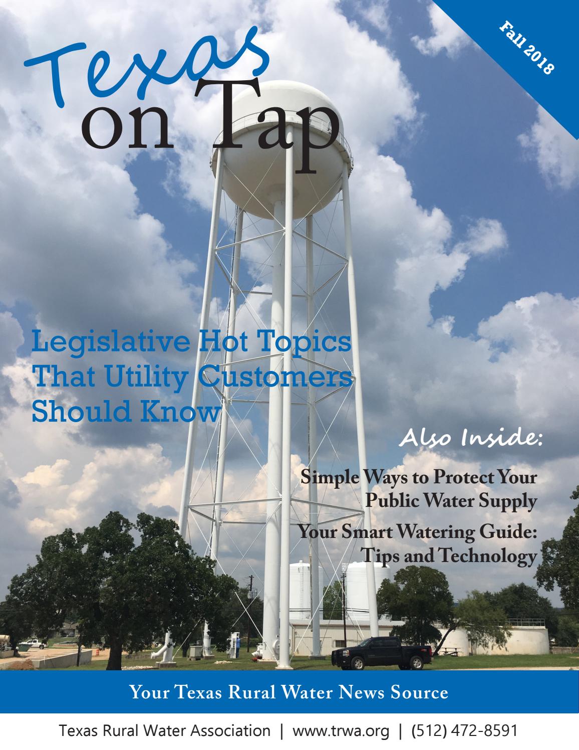 Consumer Magazine Fall 2018 by Texas Rural Water Association Issuu