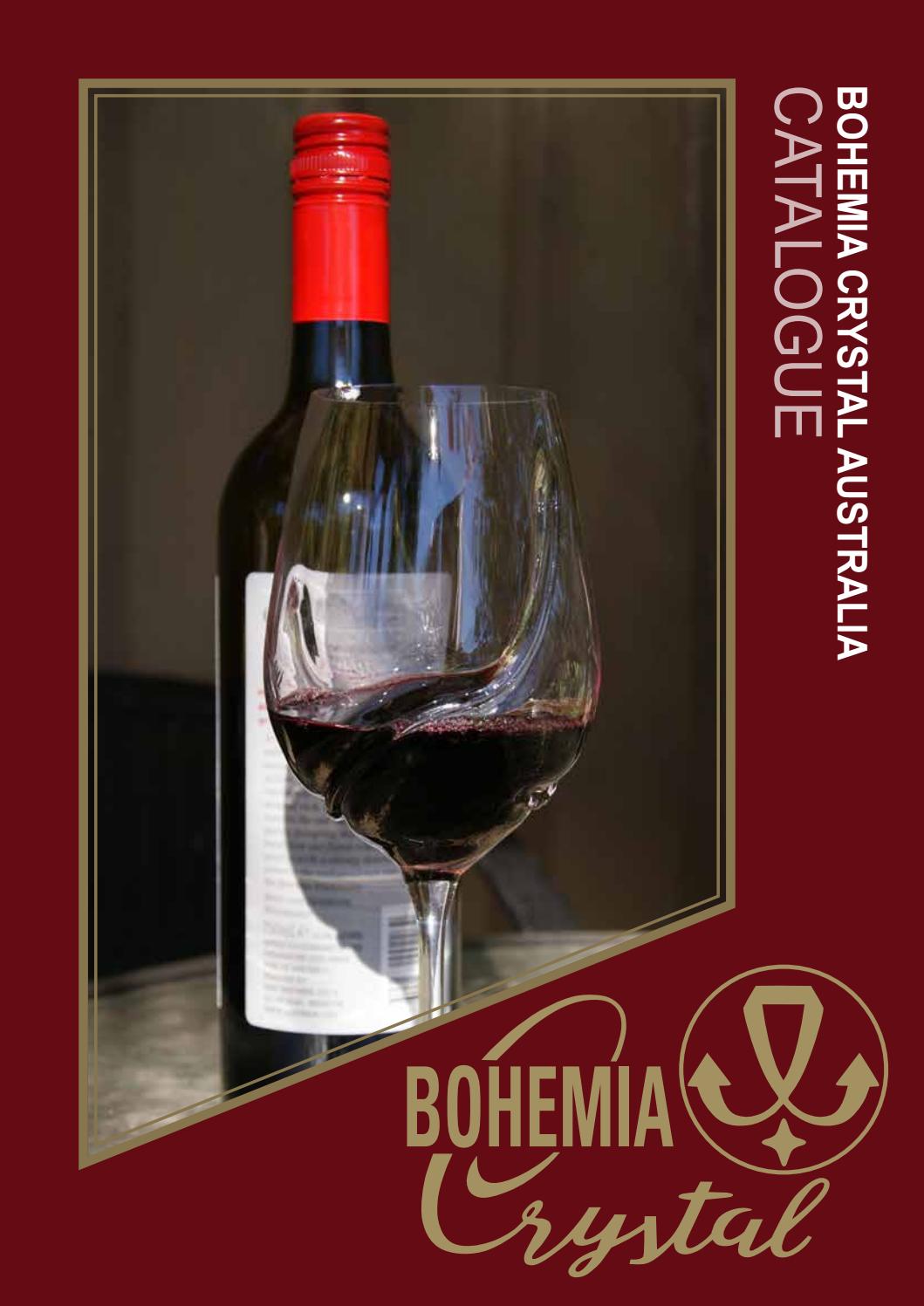 Bohemia Crystal Claudia Red Wine Goblets Glasses 340ml Set of 6 Stemware NEW