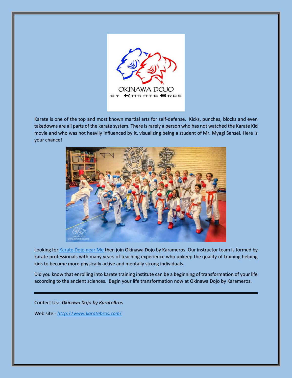 Karate Dojo Near Me by karatebros Issuu