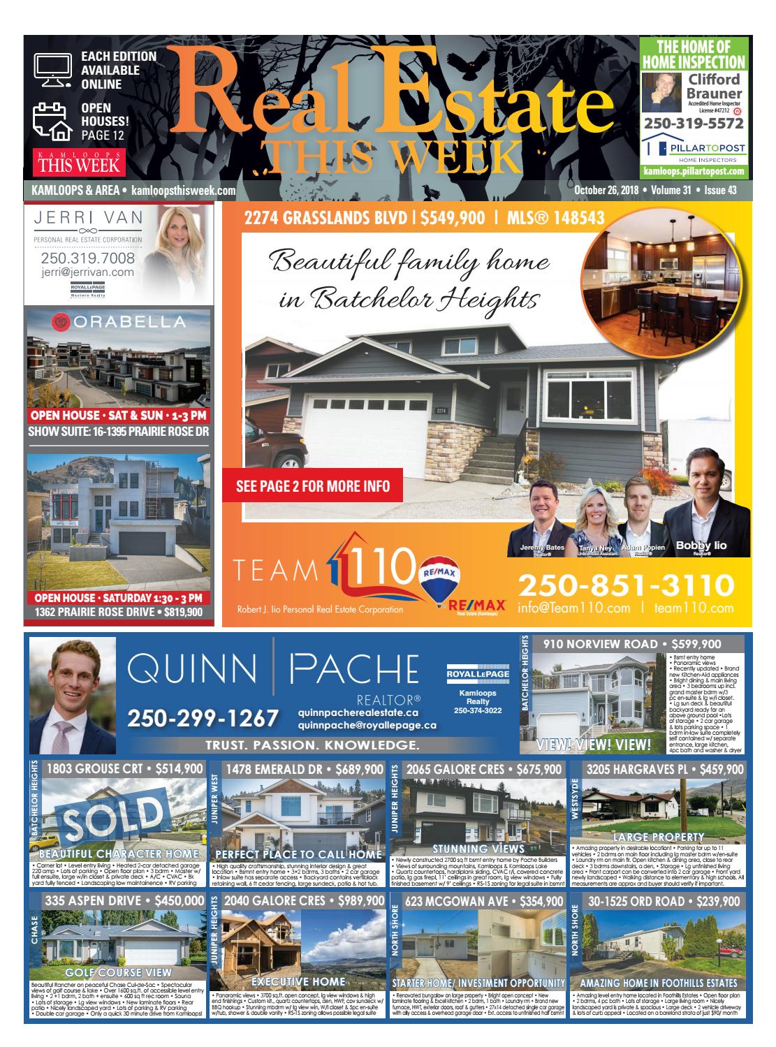 Kamloops Real Estate, October 26, 2018 by KamloopsThisWeek Issuu
