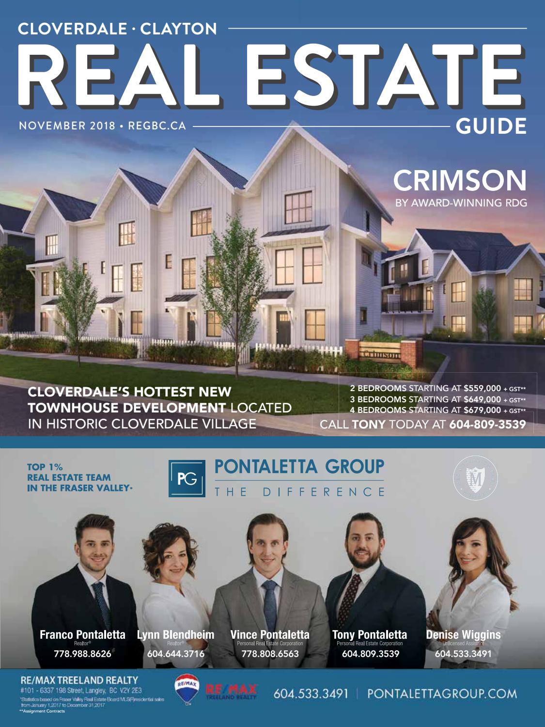 Cloverdale / Clayton Real Estate Guide November 2018 by British Columbia Real Estate Guides