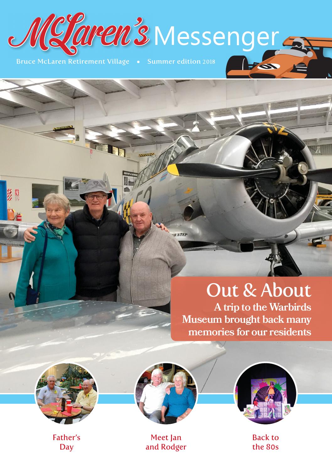 Mclaren S Messenger Summer 2018 By Ryman Healthcare Ltd Issuu