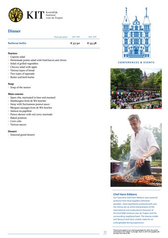Banquet folder Conference and Events by Koninklijk Instituut voor de ...