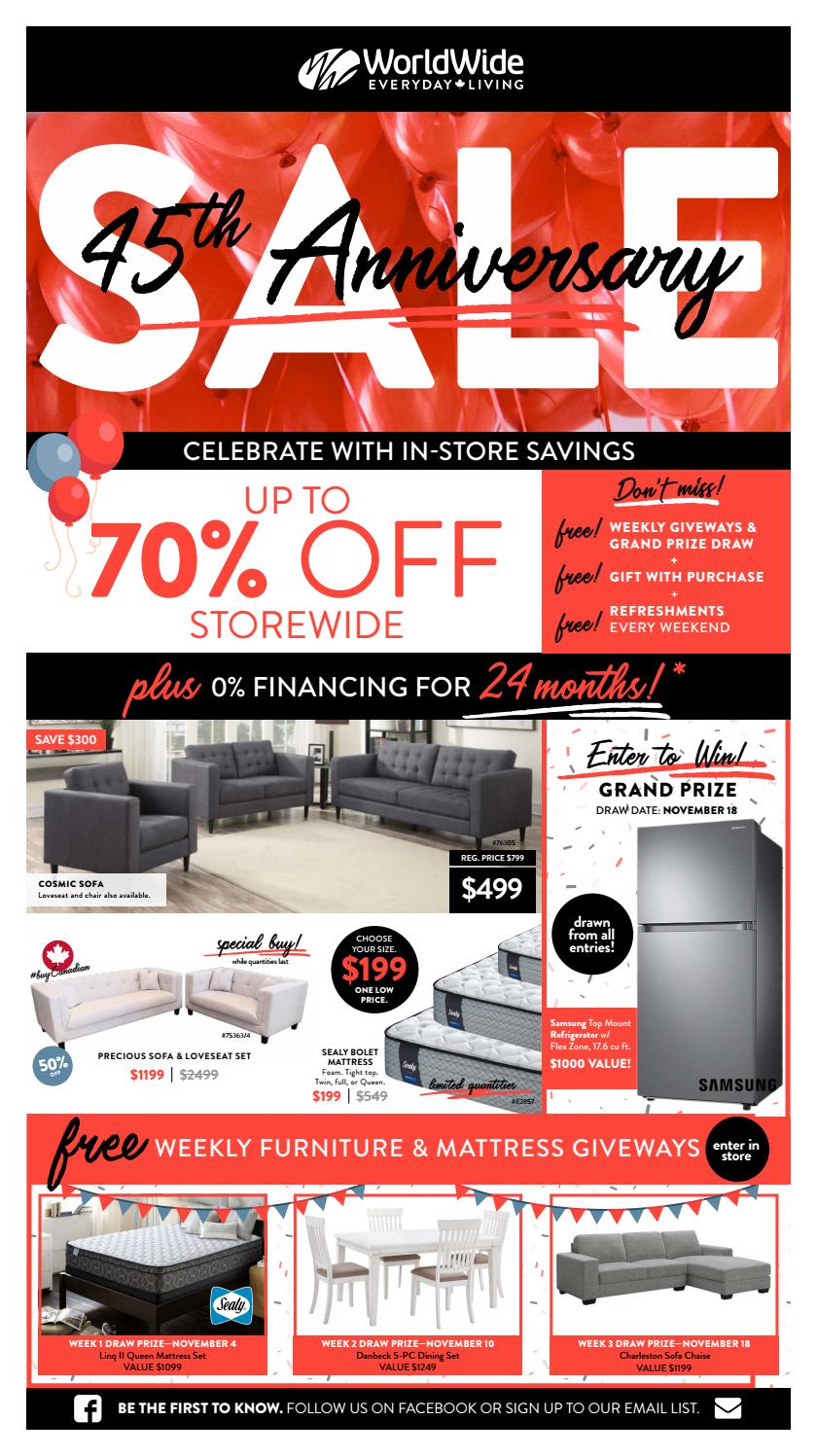 Worldwide Furniture Anniversary Sale by WorldWide Furniture Issuu