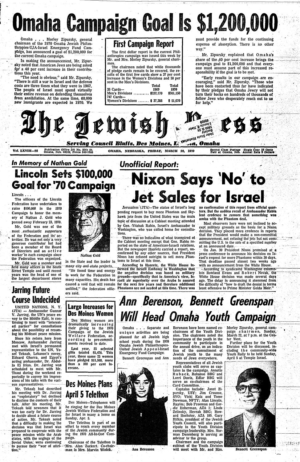 March 20, 1970 by Jewish Press Issuu