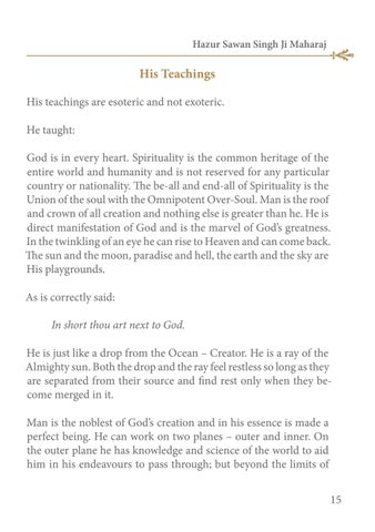 Baba Sawan Singh, His Life and Teachings 第 19 页