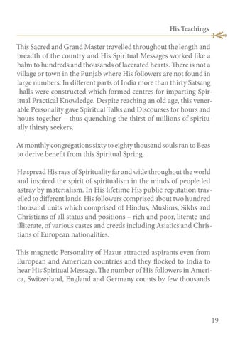 Baba Sawan Singh, His Life and Teachings 第 23 页