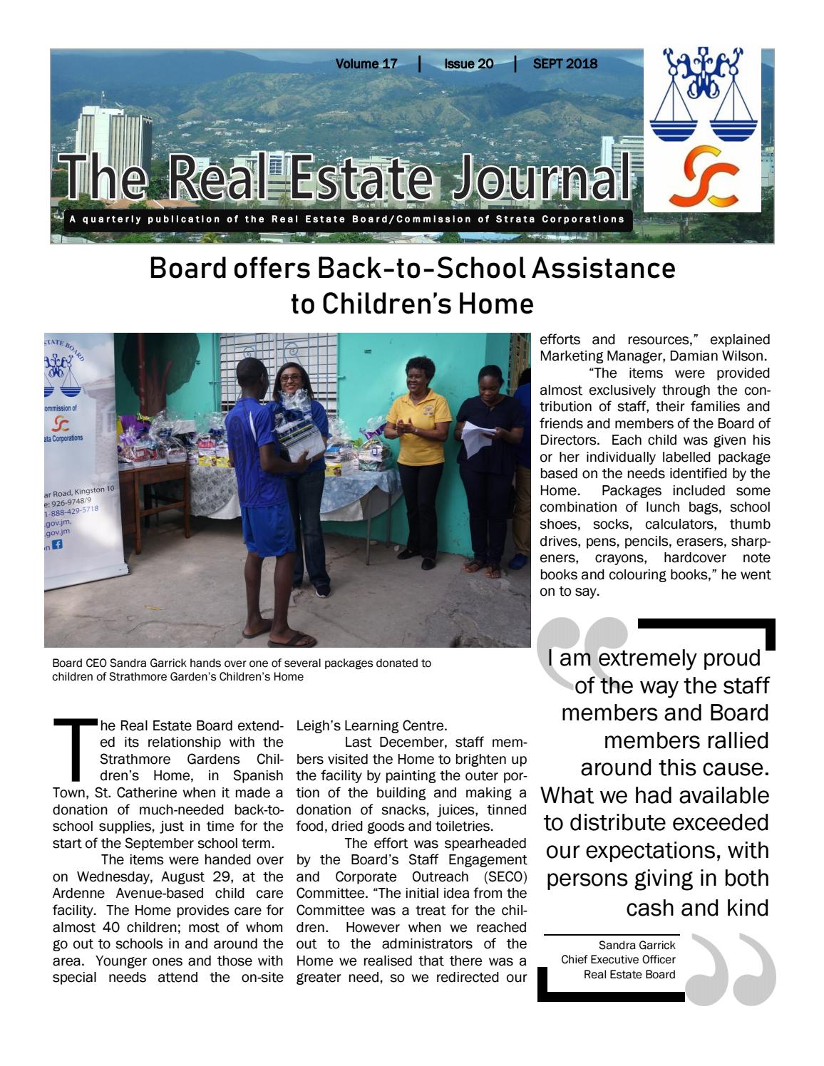 The Real Estate Journal Vol 17, Issue 20 by Real Estate Journal Issuu