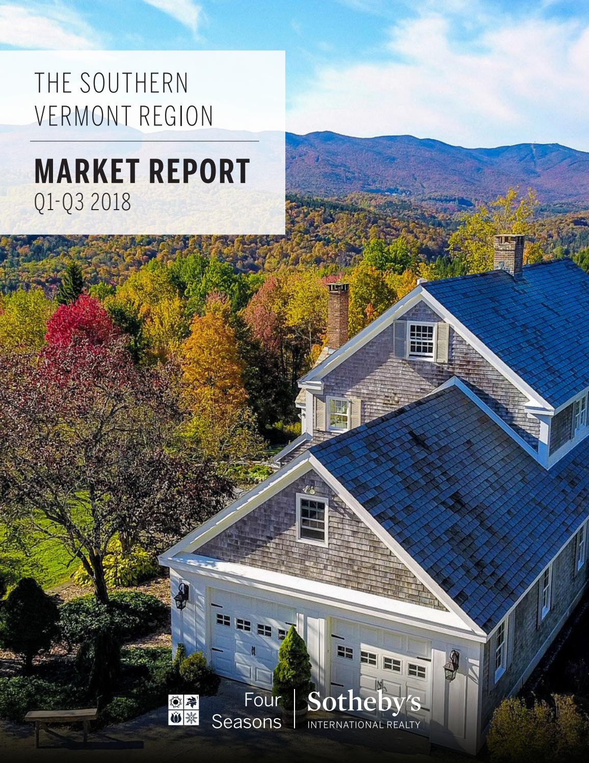 Q1 Q3 2018 Southern Vermont Region Market Report by Four Seasons