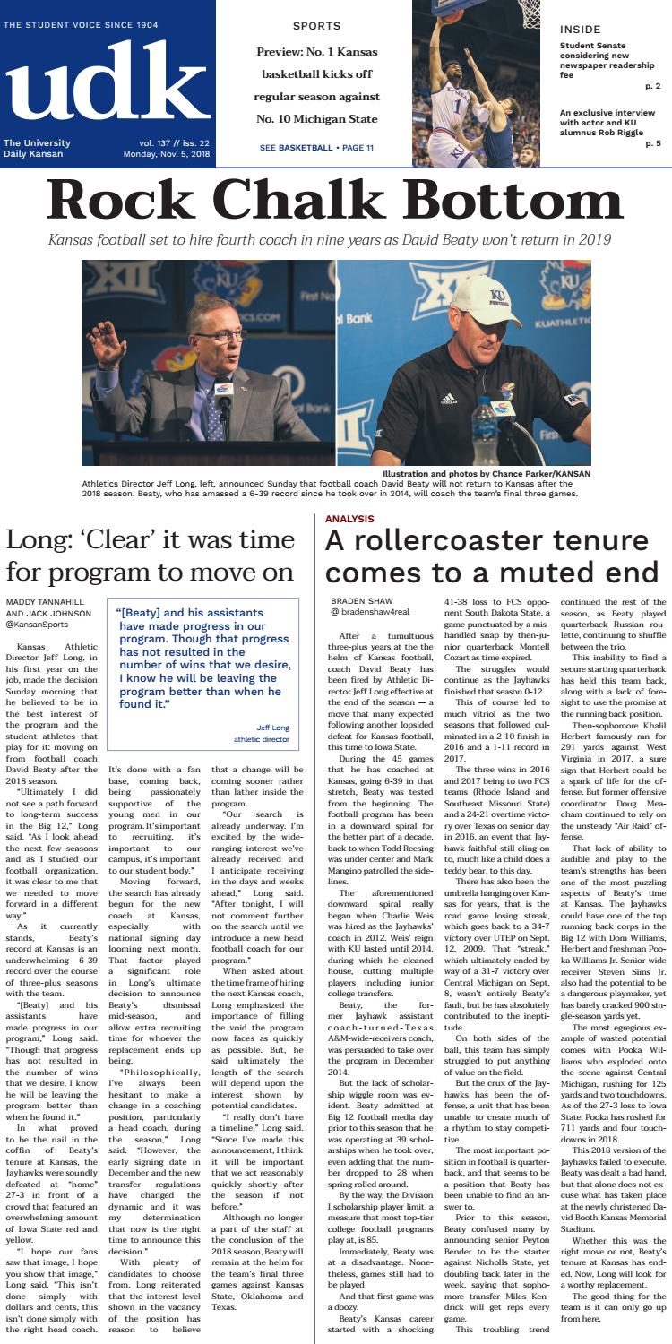 University Daily Kansan 11/05 by University Daily Kansan Issuu