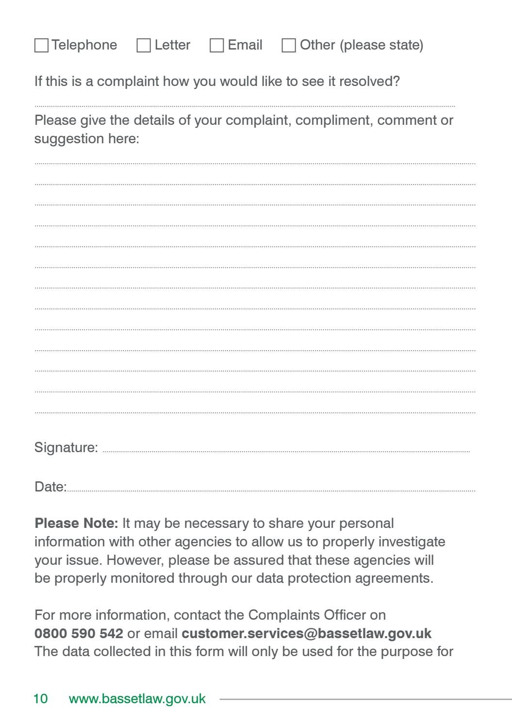 Housing Complaints by Bassetlaw Issuu