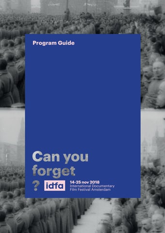 Idfa Program Guide 2018 By Idfa International Documentary Film - page 1