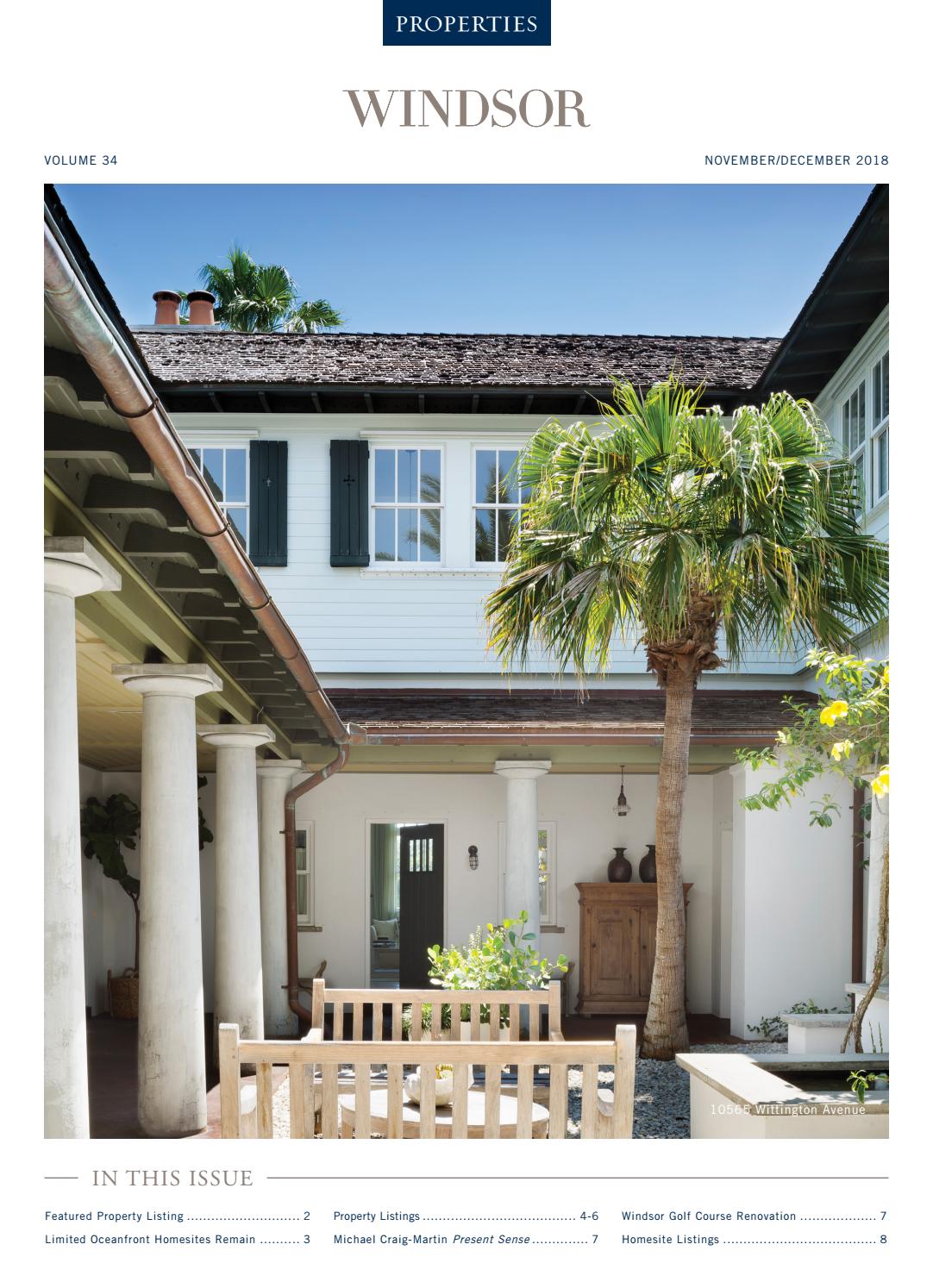 Windsor Properties Newsletter NovDec 2018 by Windsor Properties Issuu