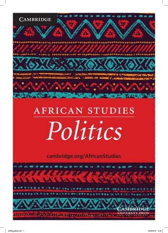 african politics research topics