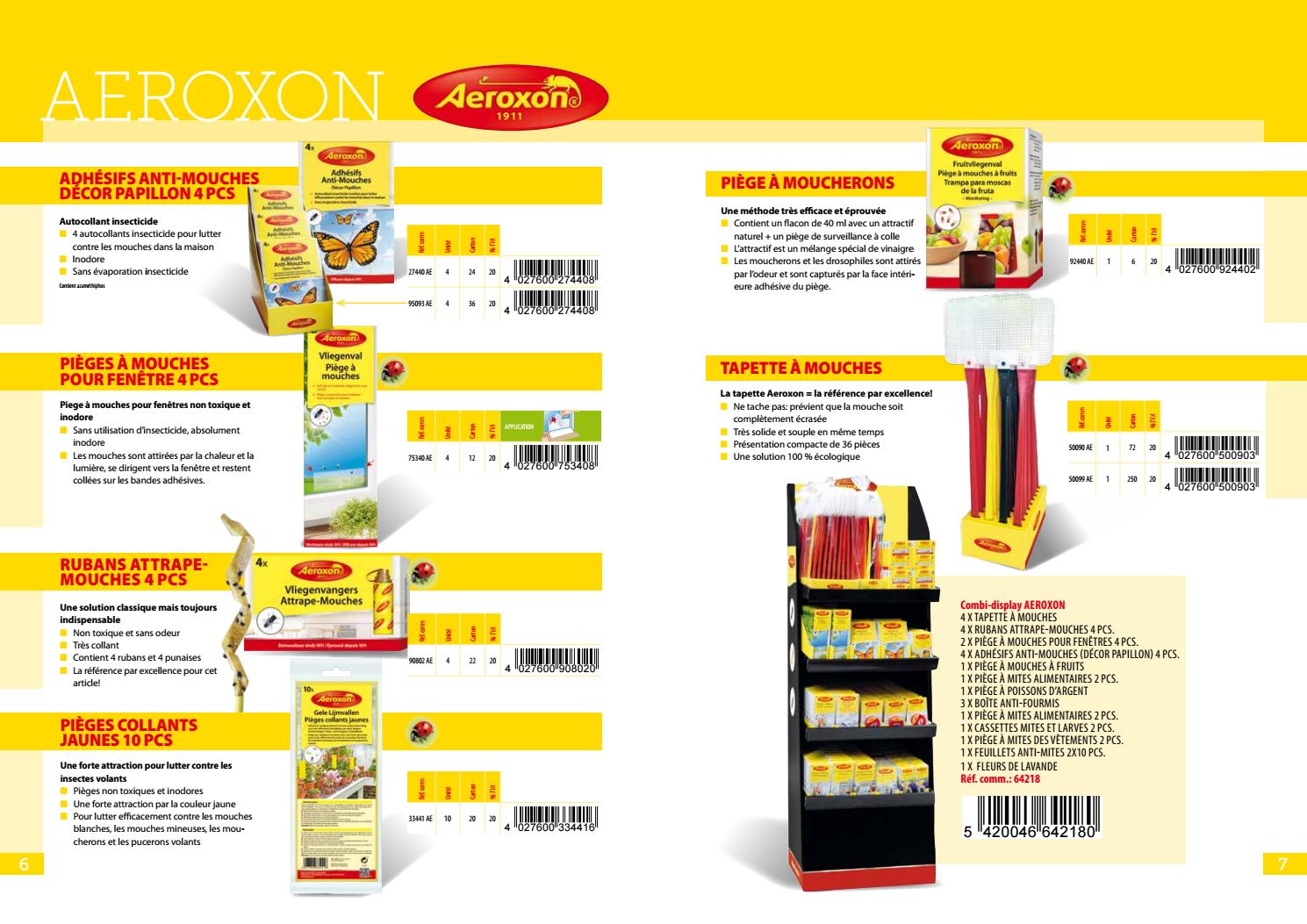 Aeroxon Pièges à Mites Alimentaires Avec Phéromones - Sans Odeur, Lot De 2