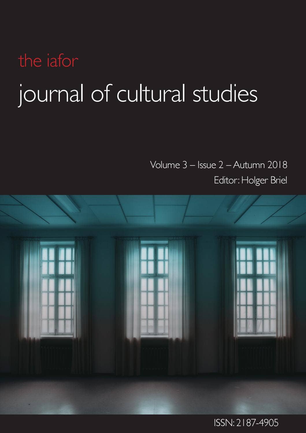 IAFOR Journal of Cultural Studies Volume 3 – Issue 2 – Autumn 2018 by ...