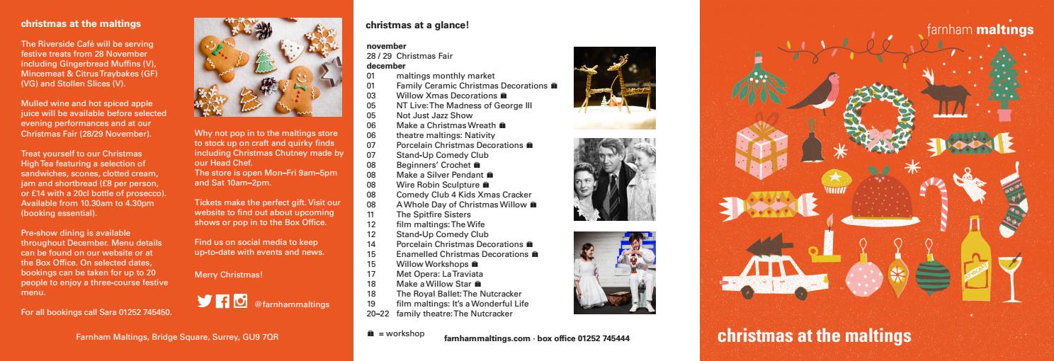 Christmas at the Maltings 2018 by farnham maltings Issuu