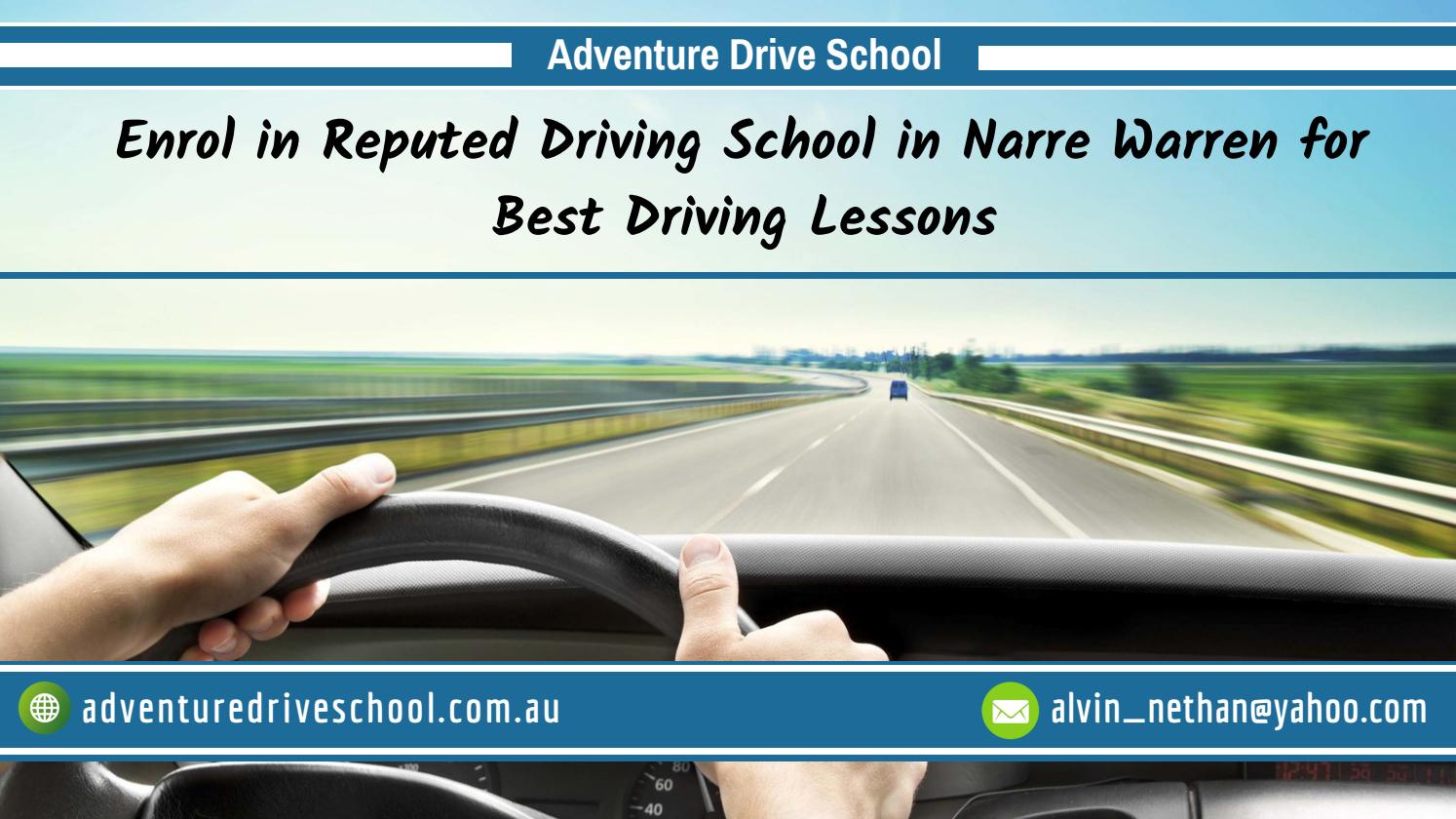 Enrol in Reputed Driving School in Narre Warren for Best Driving