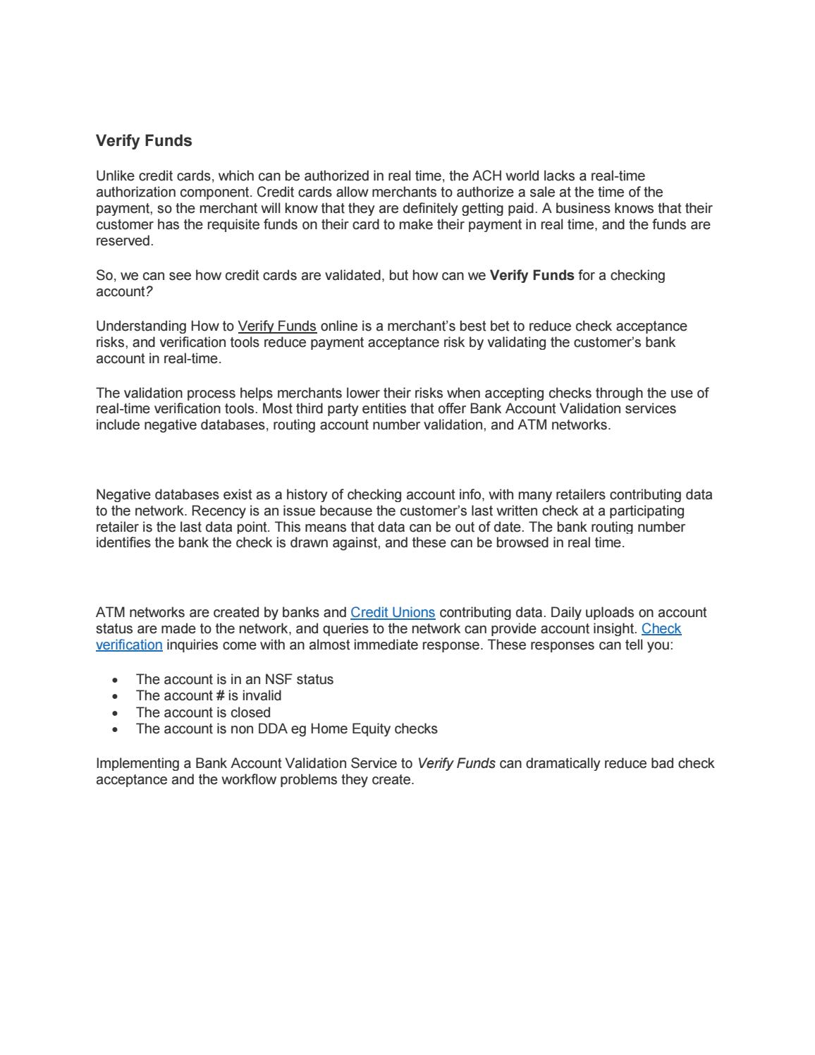 Verify Funds By Amelia Kelly Issuu