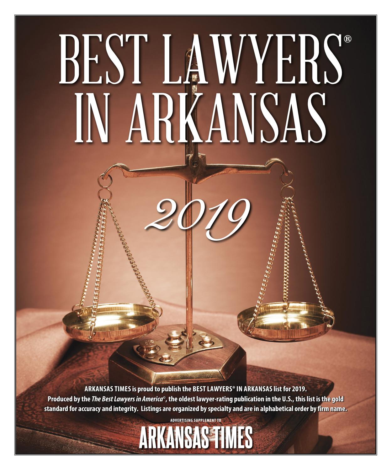 Best Lawyers in Arkansas 2019 by Arkansas Times Issuu