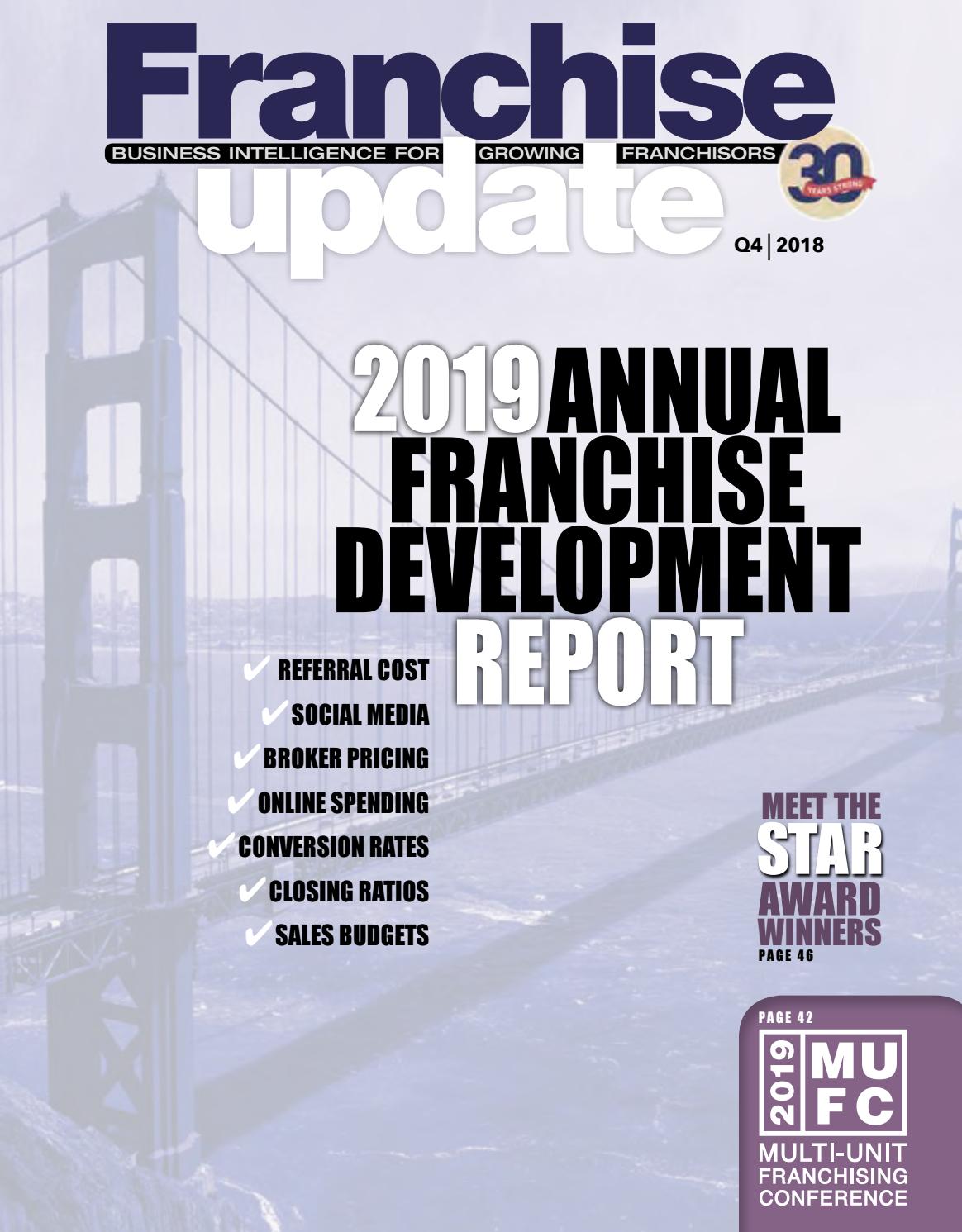Franchise Update Magazine - Issue IV, 2018 by Franchise Update Media - issuu
