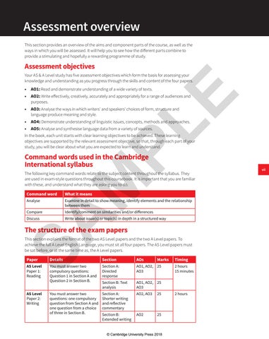 ASAL English Language Coursebook sample by Cambridge International ...