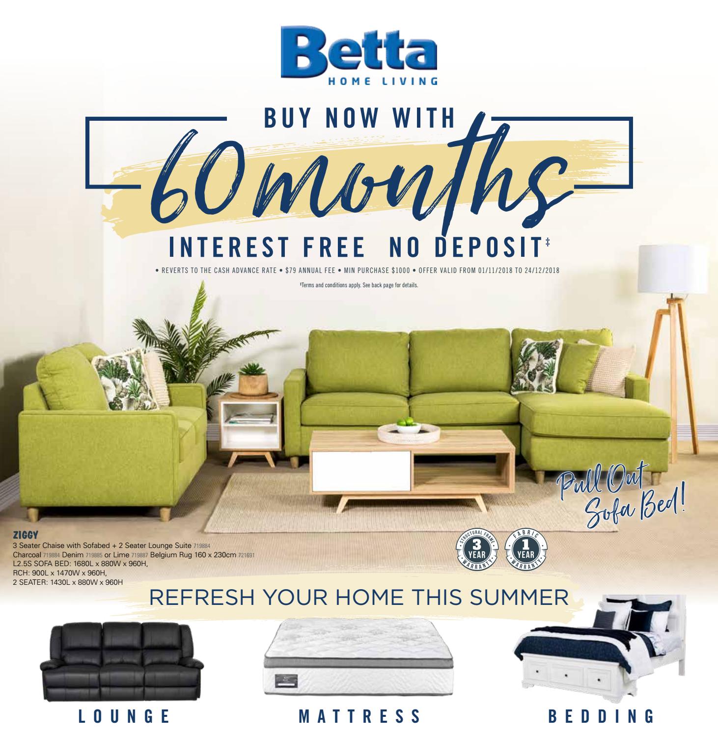 Betta Home Living Furniture November December 2018