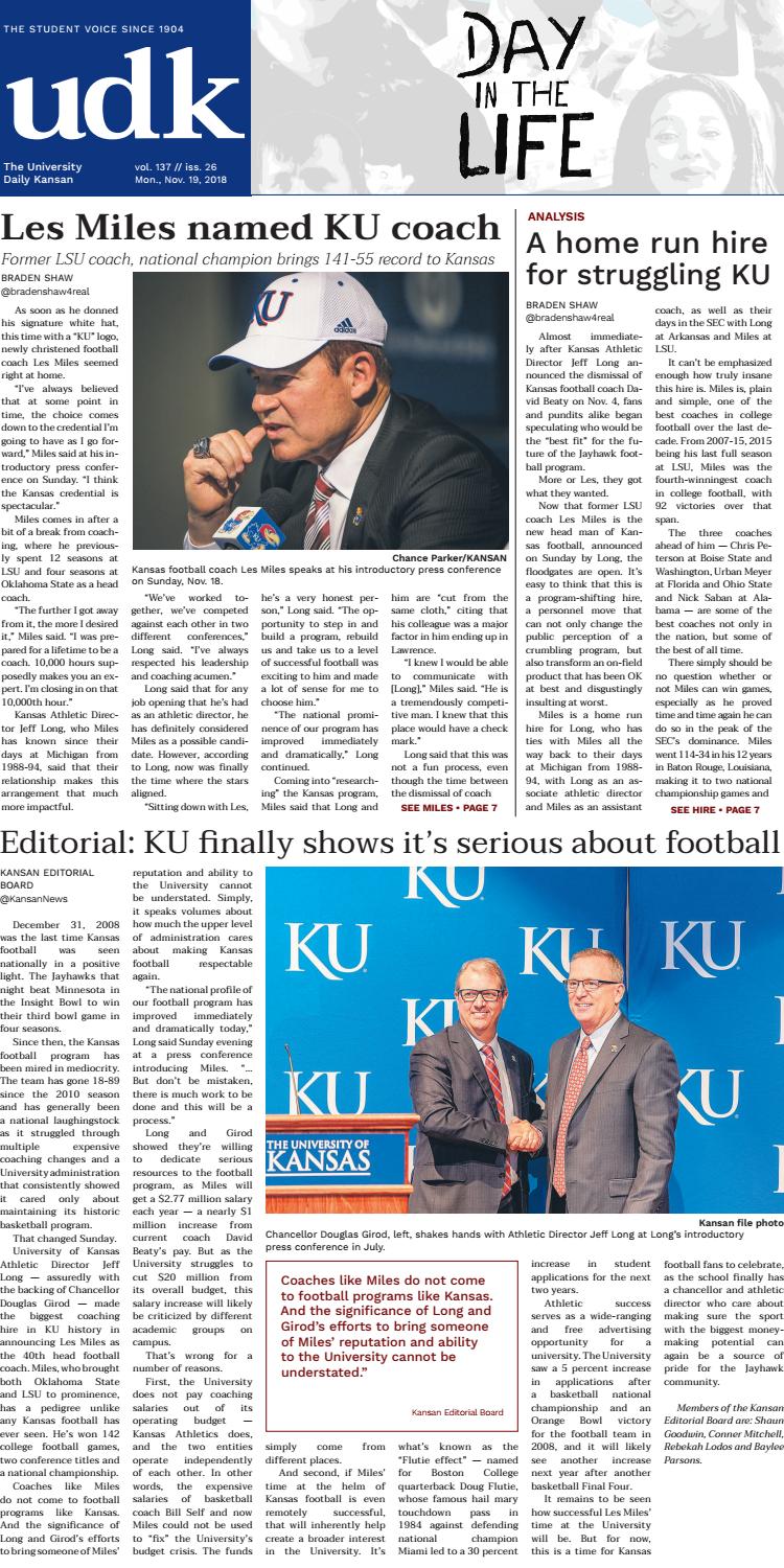 University Daily Kansan 11/19 by University Daily Kansan Issuu