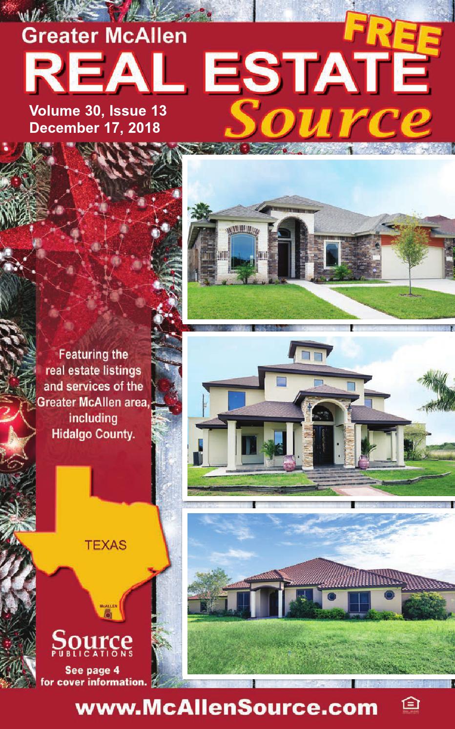 McAllen Real Estate Source Volume 30, Issue 13 by Source Publications