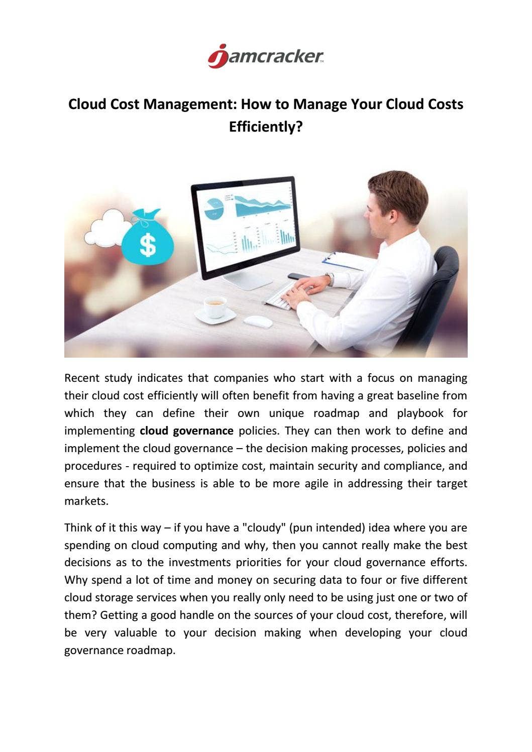 Cloud Cost Management How to Manage Your Cloud Costs Efficiently? by