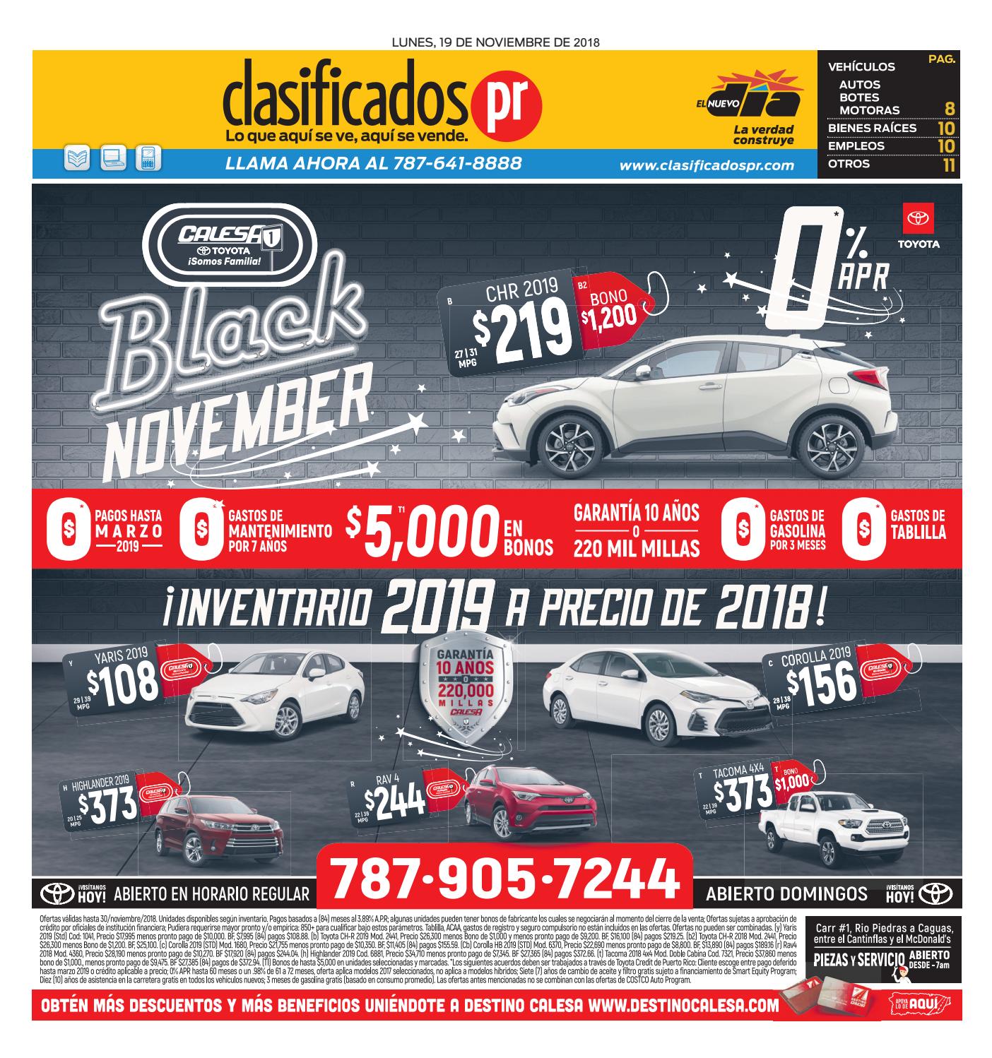 ClasificadosPR 11 19 2018 by Issuu