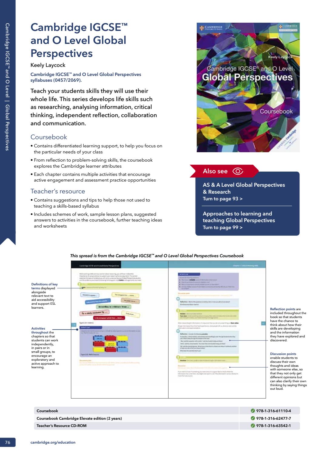 Cambridge International US Catalog by Cambridge University Press