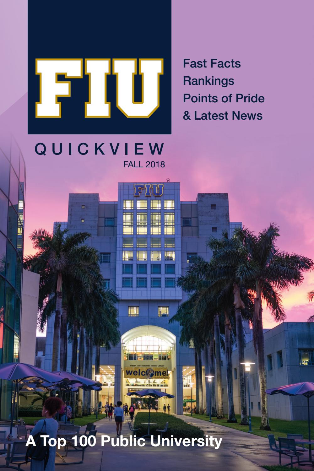 FIU Quickview Fall 2018 by FIU Issuu