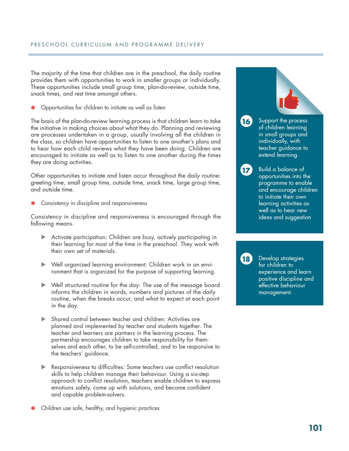 preschool materials guide