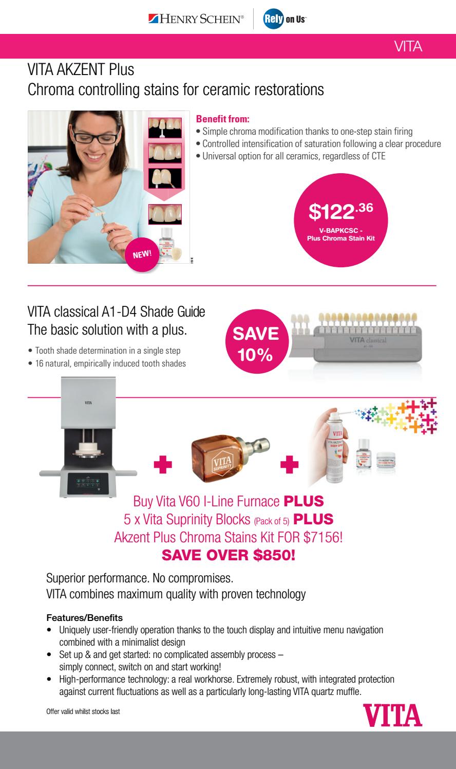 Lab Solutions NovemberDecember 2018 Specials by Henry Schein Australia