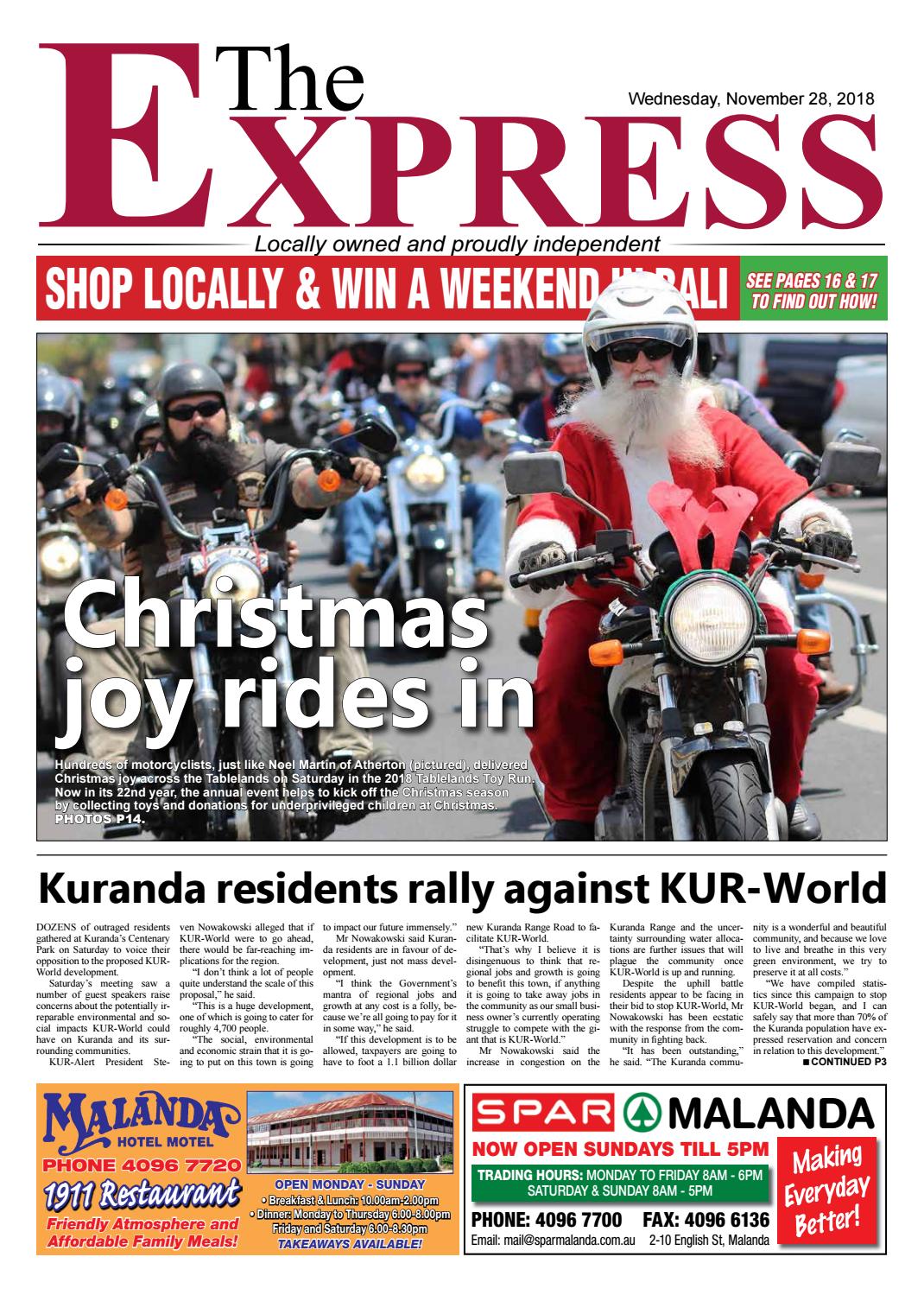 The Express Newspaper 28th November 2018 by Carlo Portella Issuu