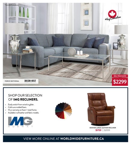WorldWide Furniture 家具目录 · Worldwide Furniture - Deck your halls with Holiday Deals 第 5 页
