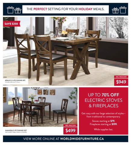 WorldWide Furniture 家具目录 · Worldwide Furniture - Deck your halls with Holiday Deals 第 8 页