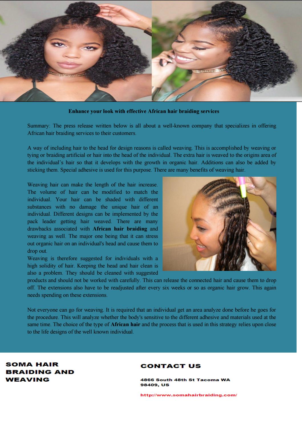 Hair Braiding Bremerton By Somahair Issuu