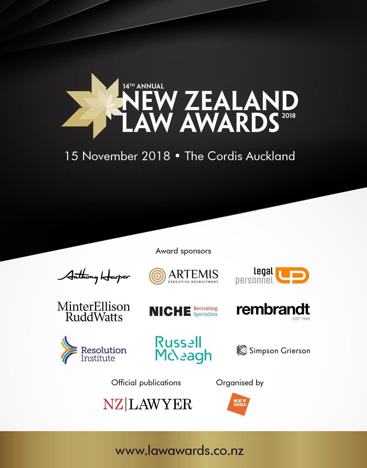 2018 New Zealand Law Awards Winners by Key Media Issuu