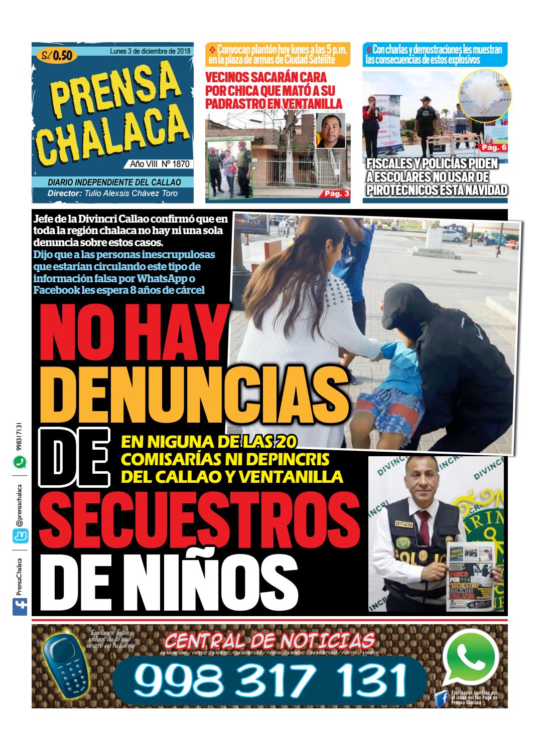 Prensa Chalaca Nº 1870 by Tulio Alexsis Chávez Toro Issuu