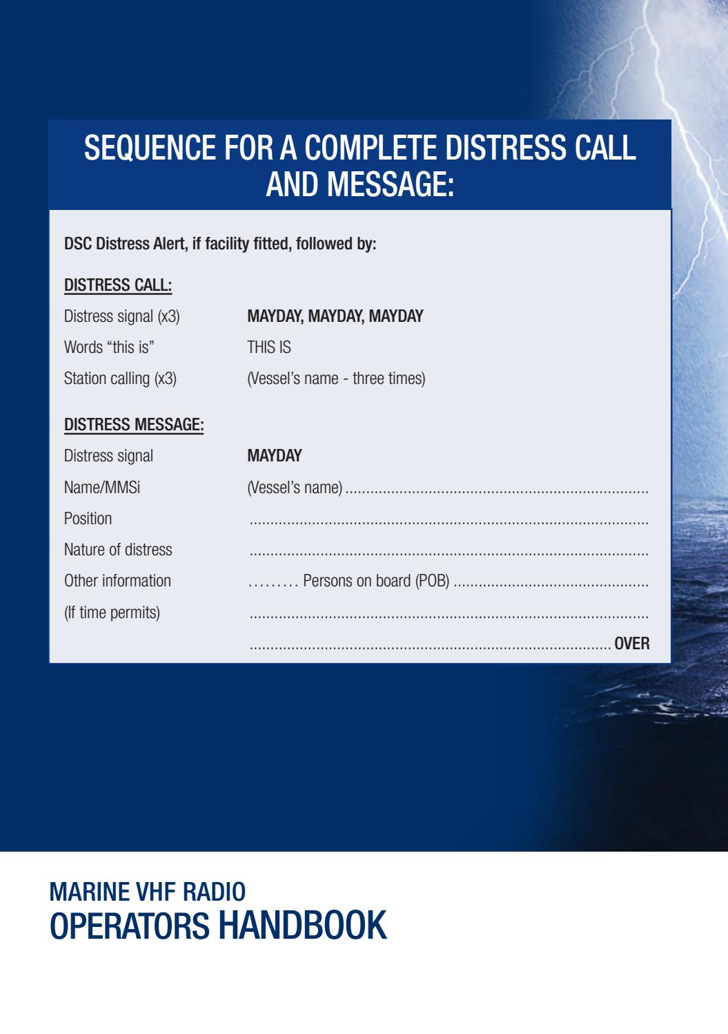 Marine_VHF_Handbook_Dec_2018 by Australian Maritime College Issuu