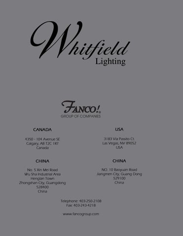 Whitfield 灯饰 Fall 2018 Supplement 第 20 页