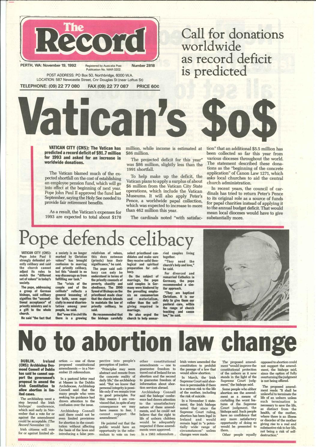 The Record Newspaper 19 November 1992 by The Record Issuu