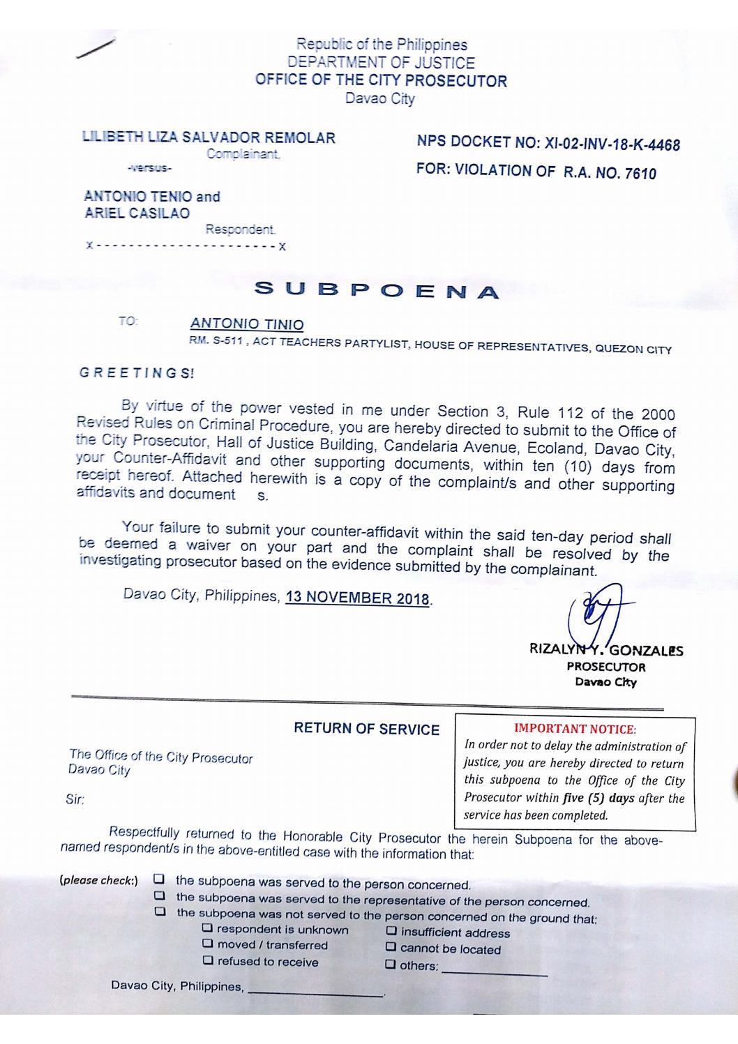 Major Tenant Of Medical Properties Trust Discloses A Doj Subpoena Subpoena complaint by myinquirer dotnet - Issuu