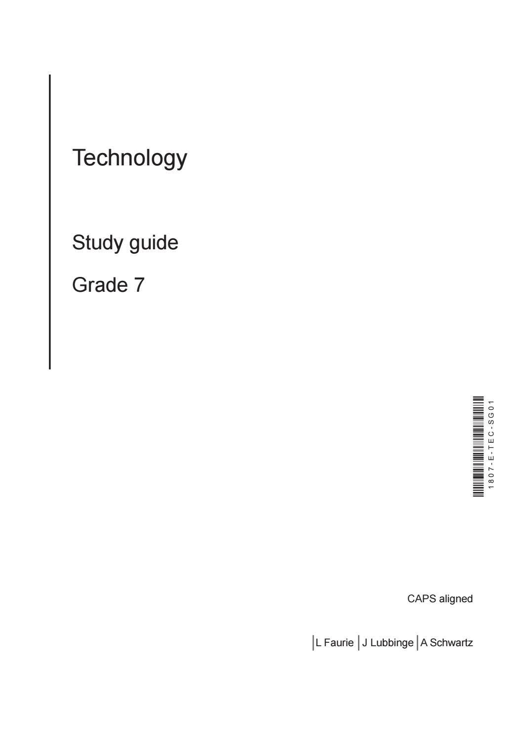 Gr 7-Technology-Study Guide by Impaq - Issuu